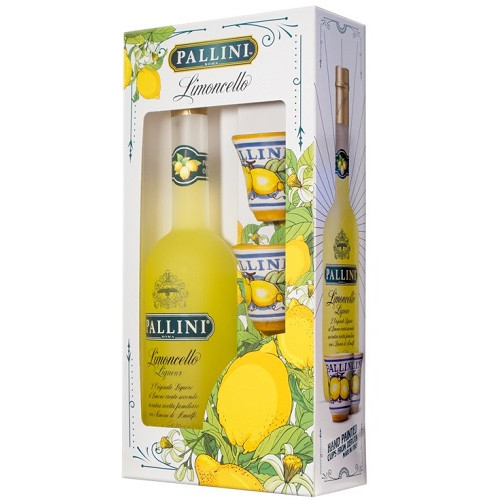 Limoncello Pallini Gift Pack (50 cl + 2 ceramic cups)